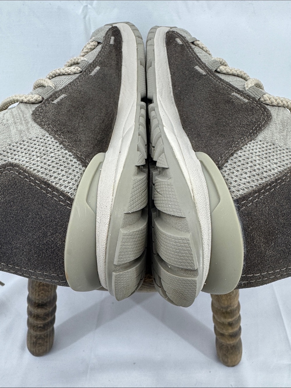 Oboz Womens Lena Mid Athletic Boots, Light Gray Knit, sz 8.5 - Picture 8 of 14
